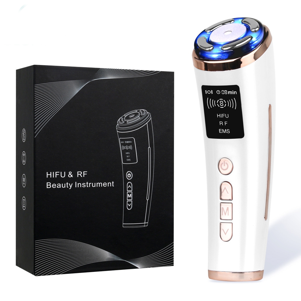 220V Hifu Nâng Cơ Mặt Massage EMS Mặt Microcurrent Da Trẻ Hóa Chống Lão Hóa Nâng Cơ Mặt Máy Mát Xa M