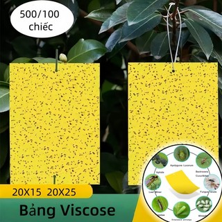 50/100 Cái Miếng Dán Ruồi Vàng，Siêu Miếng Dán Ruồi Vàng，Bẫy Ruồi Vàng Hai Mặt Miếng Dán Bẫy Côn Trùngkích，Miếng Dán Bẫy Diệt Côn