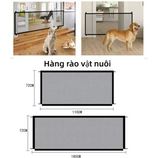  110*78  130*78cm Hàng Rào Cổng An Toàn Thanh  Lưới Chặn Cửa Cho Mèo Cửa Chặn Chó Mèo Rào Chắn Chó 