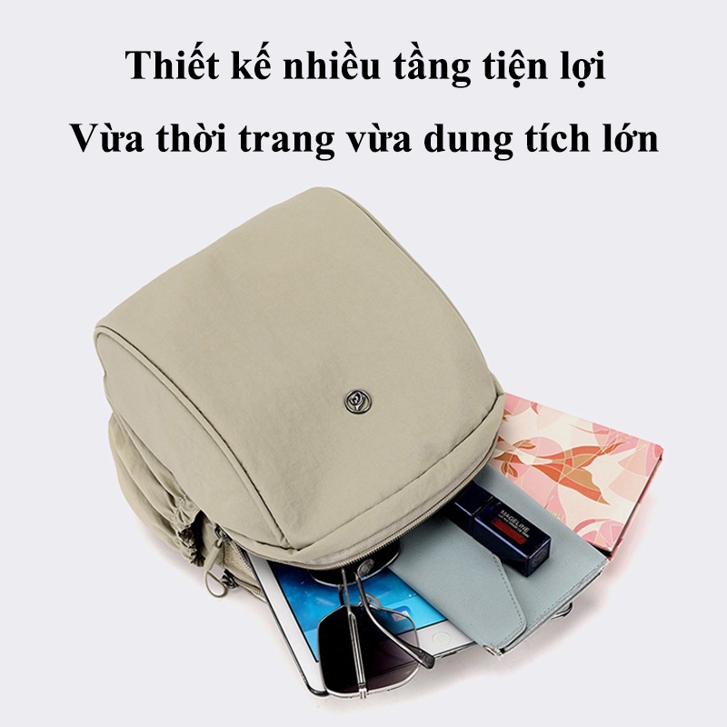 Balô nữ thời trang túi đeo vai nữ chống nước balo mini đẹp dung tích lớn đi học đi chơi | BigBuy360 - bigbuy360.vn