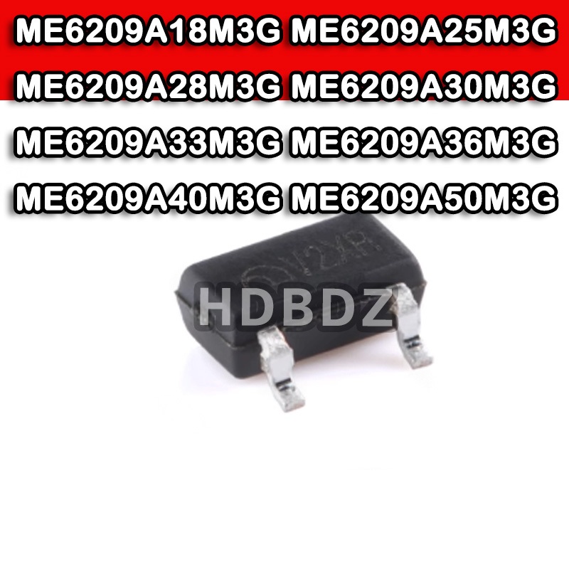 10PCS ME6209A18M3G ME6209A25M3G ME6209A28M3G ME6209A30M3G ME6209A33M3G ME6209A36M3G ME6209A40M3G ME6