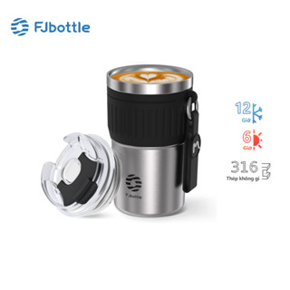  Cốc Cà Phê FJbottle 400ml Inox 316 Hút Chân Không Cách Nhiệt Chống Rò Rỉ Chai Nước Cách Nhiệt 