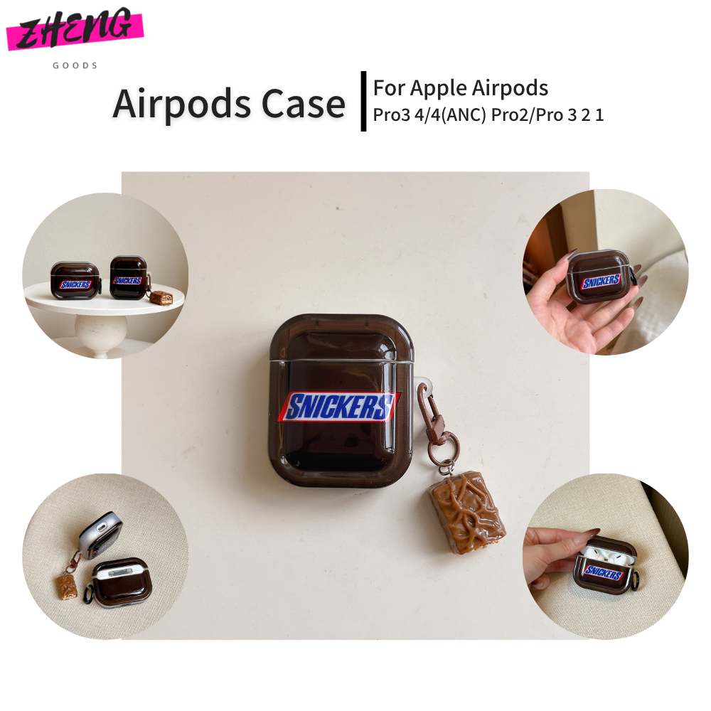 Hình Snickers Cho AirPods Pro3 Ốp Lưng AirPods Pro2 Vỏ Tai Nghe Chống Sốc Cho AirPods Pro3 4 (ANC) 4
