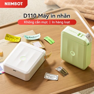  Niimbot D110 D11Máy in nhãn phiên bản nâng cấp Mini Portable 12-15mm Máy in nhãn dán tên gia đình 