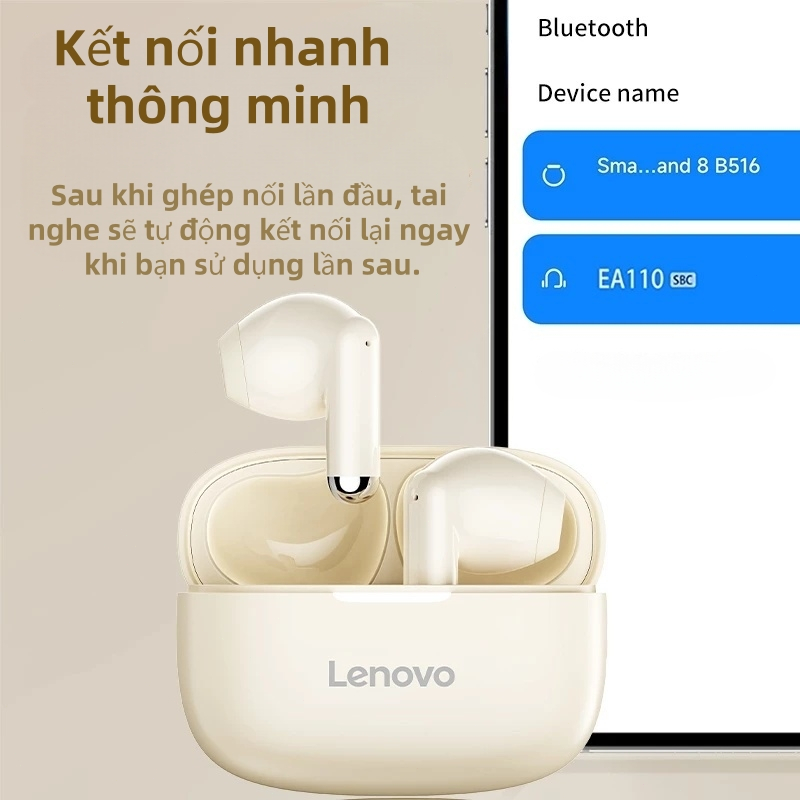 Lenovo EA110 Tai Nghe Bluetooth Pin Trâu Tai Nghe Không Dây Có Micrô Âm Thanh Nổi Siêu Kép Tai Nghe Chơi Game Thể Thao Bluetooth | BigBuy360 - bigbuy360.vn
