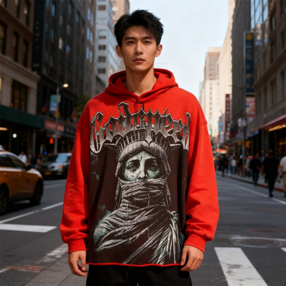 Godspeed - Áo Oversize Nam 100% Cotton, Phù Hợp Dạo Phố Style Vintage