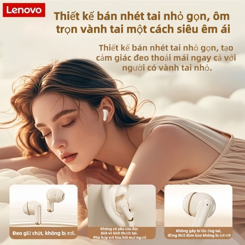 Lenovo EA110 Tai Nghe Bluetooth Pin Trâu Tai Nghe Không Dây Có Micrô Âm Thanh Nổi Siêu Kép Tai Nghe Chơi Game Thể Thao Bluetooth | BigBuy360 - bigbuy360.vn