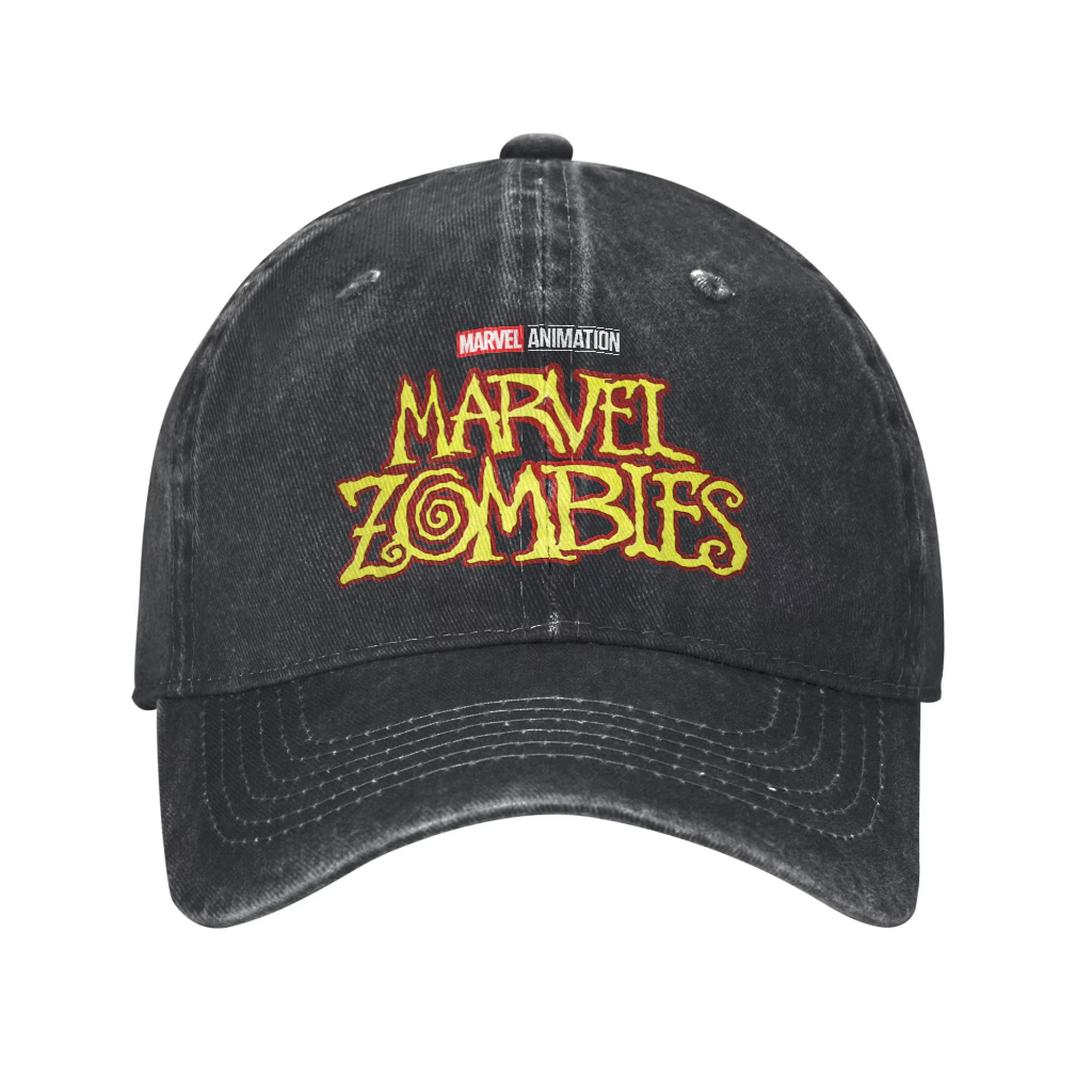 Marvel zombie TV series logo mũ bóng chày retro hoạt hình cotton mòn