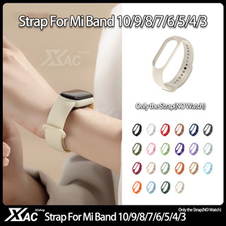  Dây đeo cho miband 10   9   8   7 miband 6 Dây đeo Xiaomi Mi Band 5   6 thoáng khí cho thể thao Vòng đeo tay silicon màu hồng miband 9 miband 8 
