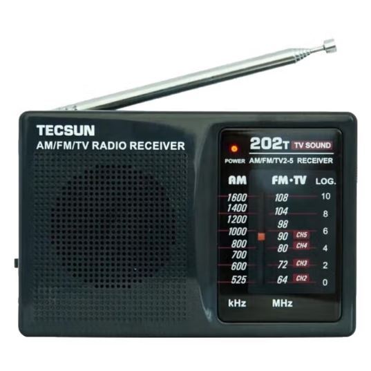 Đầu thu radio TECSUN R-202P AM / FM-TV