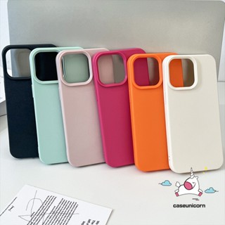 Ốp Mềm Chống Sốc Màu Kẹo Sang Trọng Tương Thích Cho IPhone 16 15 13 11 14 12 17 Pro Max 17 Air 16 15 14 Plus XR X XS Max Họa Tiết Da Giả Mờ Màu Đơn Giản