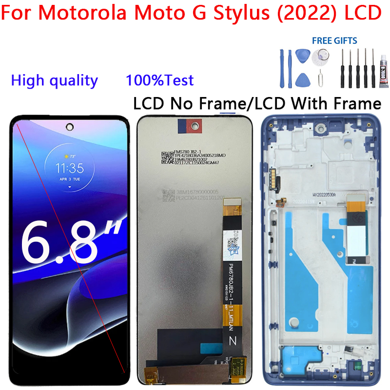 Dành cho Motorola Moto G Stylus (2022) Màn hình LCD Bộ số hóa màn hình cảm ứng Bộ phận thay thế Moto G Stylus 4G (2022)
