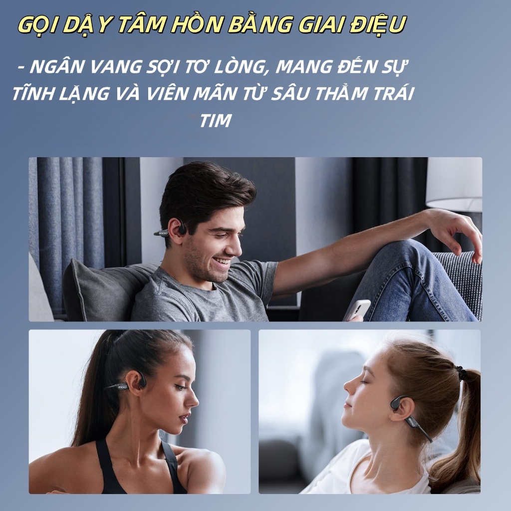 Lenovo Tai nghe Bluetooth dẫn truyền xương Bridio X13 IPX5 Tai nghe nhạc thể thao chống nước | BigBuy360 - bigbuy360.vn