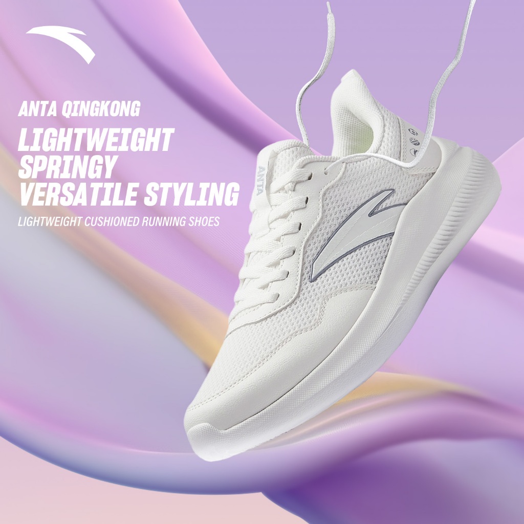 [5KM+] QingKong Giày Chạy Bộ Nữ ANTA Jogging Shoes Giày Thể Thao Tập Thể Hình Size 35.5-40 922615541