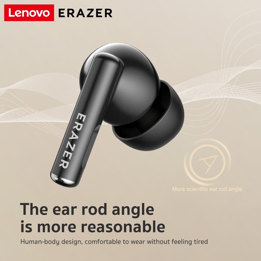 Tai nghe dịch thuật Lenovo ERAZER XP12 AI Tai nghe không dây LED Bluetooth 6.0 AI Tai nghe dịch thuật thời gian thực IPX7 Tai nghe nhét tai chống nước Chất lượng âm thanh HIFI | BigBuy360 - bigbuy360.vn