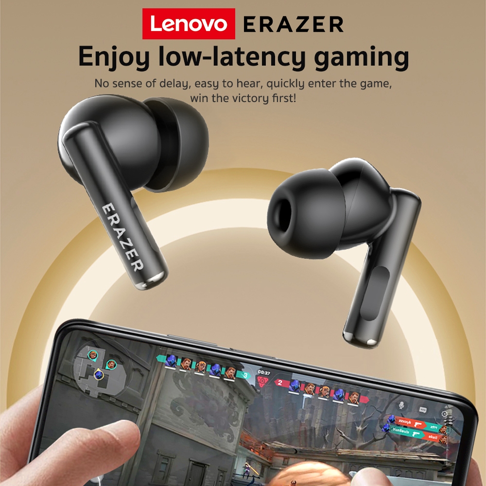 Tai nghe dịch thuật Lenovo ERAZER XP12 AI Tai nghe không dây LED Bluetooth 6.0 AI Tai nghe dịch thuật thời gian thực IPX7 Tai nghe nhét tai chống nước Chất lượng âm thanh HIFI | BigBuy360 - bigbuy360.vn