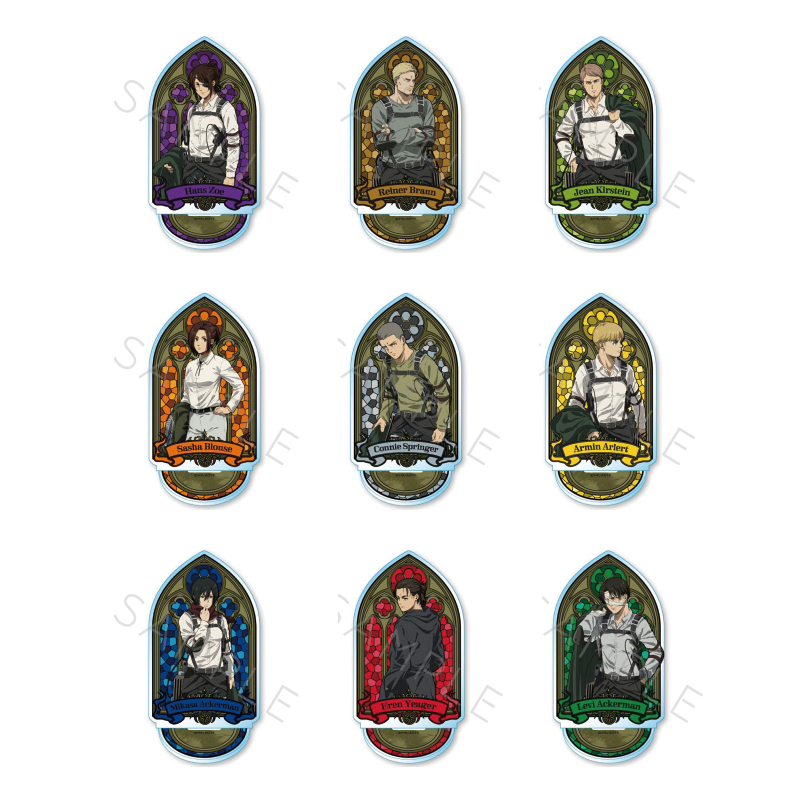 Attack on Titan Acrylic Standee - Eren Mikasa Levi Armin - AOT Anime Hình Hiển Thị Mô Hình Sưu Tập