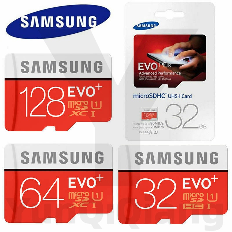 Thẻ nhớ tốc độ siêu cao Samsung EVO UHS-I Class 10 100MB / s Thẻ Micro SD / TF 16GB 32GB 64GB 128GB 256GB Thích hợp cho nhiều dịp điện thoại di động và máy ảnh