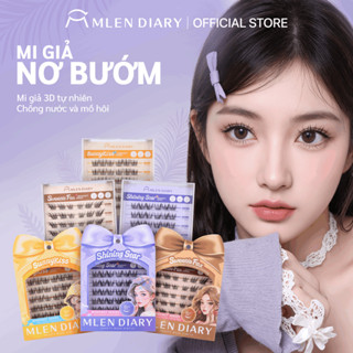 MLEN DIARY 11-14mm Lông Mi Giả Dễ Dính Có Thể Tái Sử Dụng Tạo Trang Điểm Mắt to Tự Nhiên