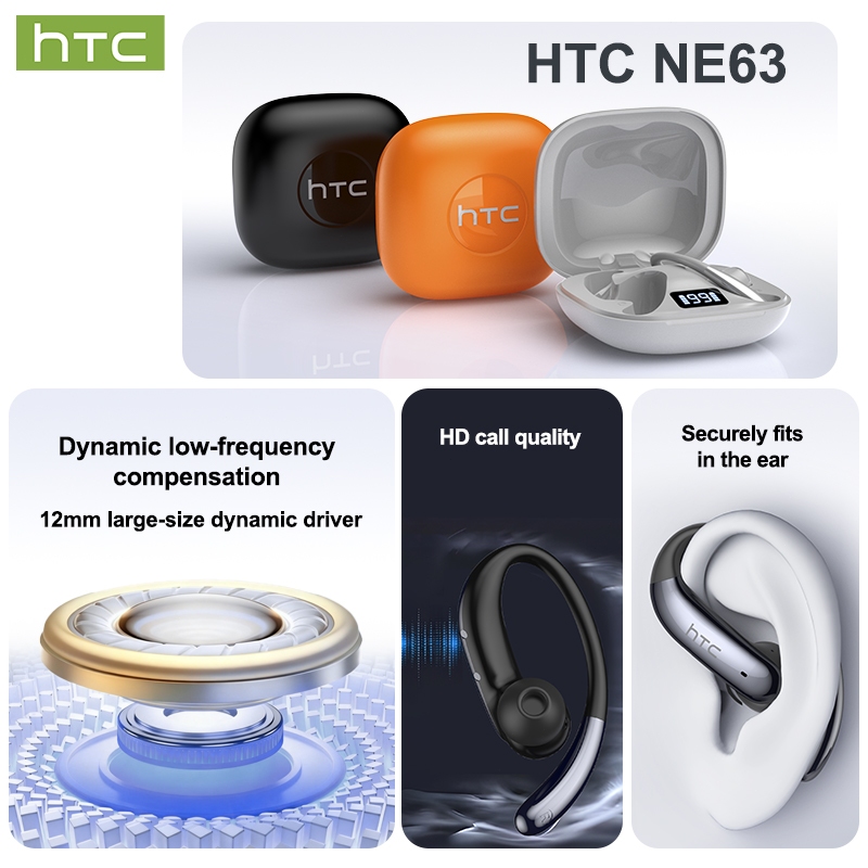HTC NE63 Tai nghe dịch thuật AI Tai nghe TWS Tai nghe không dây Bluetooth 5.1 Tai nghe âm thanh nổi HiFi Bass Điều khiển cảm ứng chống nước với micrô màn hình kỹ thuật số LED | BigBuy360 - bigbuy360.vn