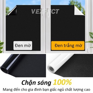 Nhãn dán phim cửa sổ, 100% che sáng, chống nắng phim cửa sổ kính, nhãn dán cửa sổ, giấy dán kính không cần keo