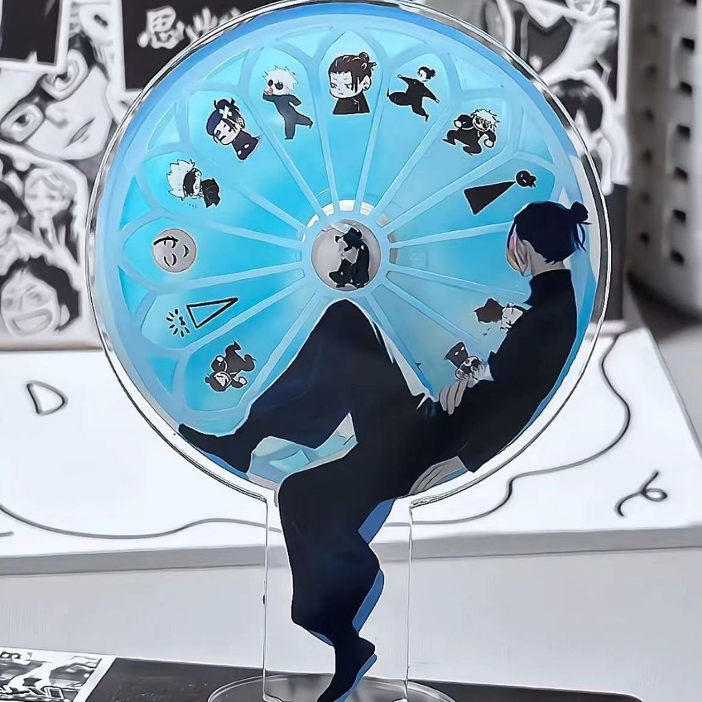 Anime Jujutsu Kaisen Quay Standee Gojo Satoru Geto Suguru Ngộ nghĩnh Meme Acrylic Bàn Trang Trí Sưu 