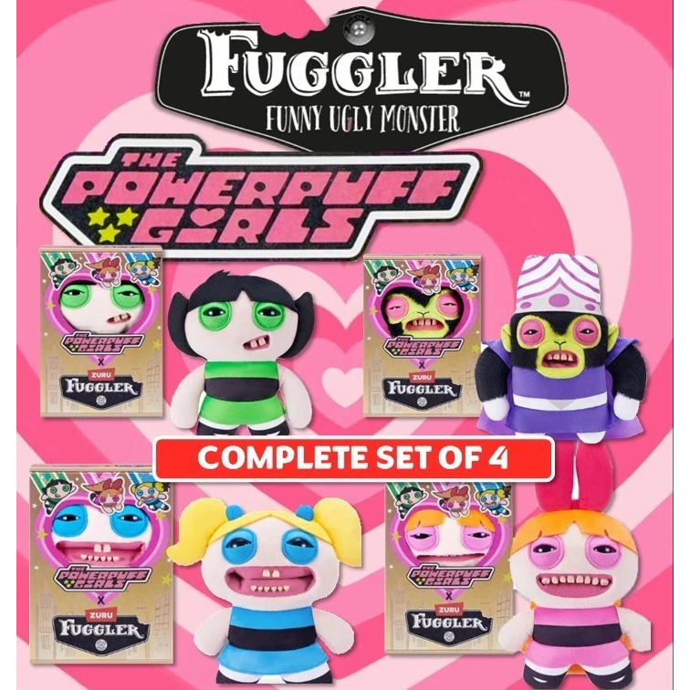 Fugler x Powerpuff Girls Full Set (Blossom, Bubbles, Buttercup, Mojo JoJo)