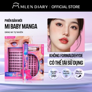  Mi Giả ANIME Mlen Diary Mi Miả Mi Cụm Mềm Mại 9-12mm C Cong Mi Giả Hoạt Hình Dễ Gắn Tự Nhiên Cho Người Mới Trang Diểm 
