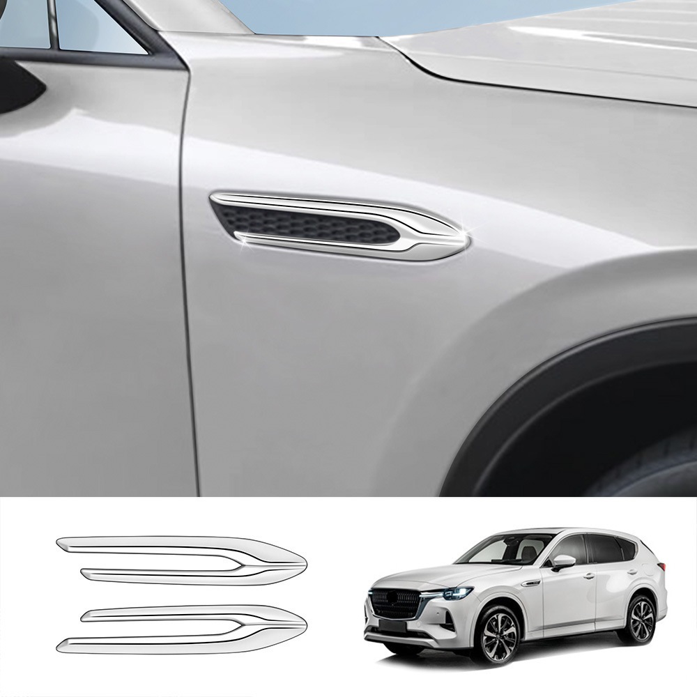 FENDER Viền chắn bùn ô tô cho Mazda CX-60 CX60 2025 Phụ kiện Side-Panel Air Vent Trim Strip