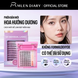  Mlen DIARY Dễ Dàng DIY 120 Cụm Mi Bộ Có Thể Tái Sử Dụng 9-13mm C Curl Cụm Hỗn Hợp Lông Mi SunFlower Hàng Mi Cá Nhân Nhìn Tự Nhiên Nối 