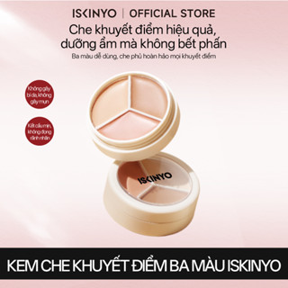  ISKINYO Tricolor Che Khuyết Điểm Mặt Mụn Dấu Hiệu Sửa Đổi Vòng Tròn Đậm Trough Làm Sáng Dưỡng Ẩm Khổng Lồ Che Khuyết Điểm 