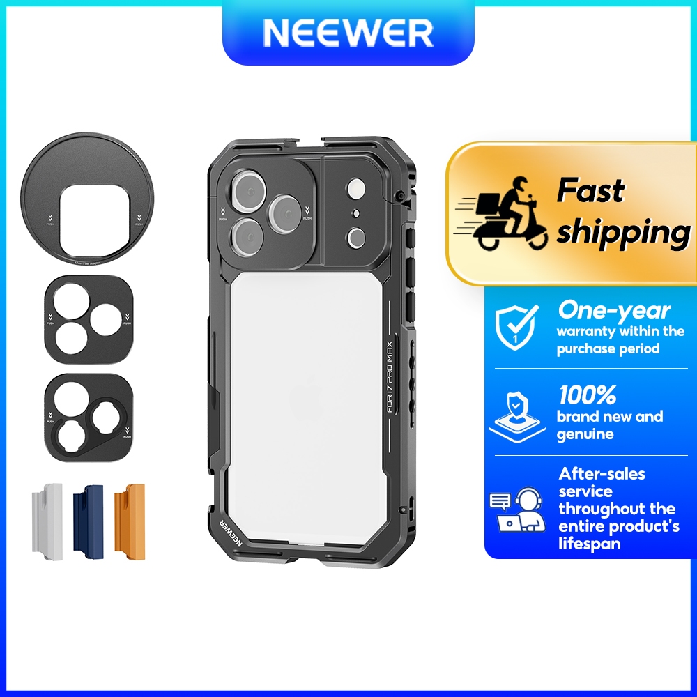 Lồng điện thoại NEEWER PA144 Tương thích với Iphone 17 Pro / Pro Max, Phụ kiện ổn định giàn Video ph