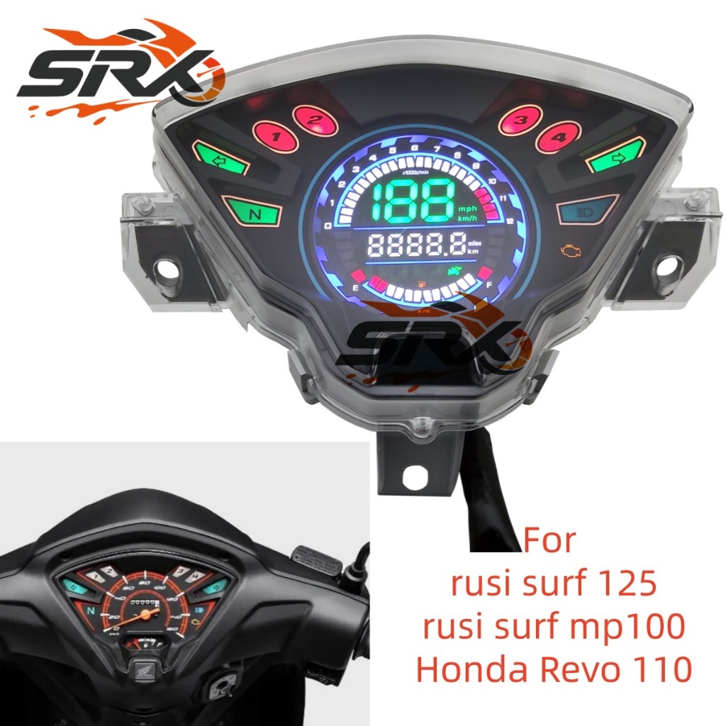 Rusi surf 125 mp100 Đồng hồ tốc độ Assy Honda Revo 110 Fit Fi