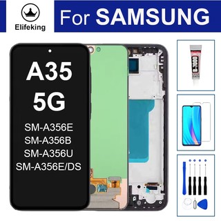 Màn Hình LCD Cho Samsung Galaxy A35 5G A356 SM-A356E A356B / DS Bộ Số Hóa Màn Hình Cảm Ứng Có Khung