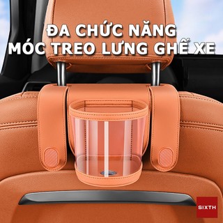 Móc treo đồ trên gắn sau lưng ghế ô tô Giá Đỡ Cốc & Móc Treo Đa Năng Ô Tô Để Cốc, Treo Đồ Cổng Sạc Tiện Lợi Chất Liệu Siêu Da Cao Cấp Lắp Đặt Không Cần Tháo Ghế