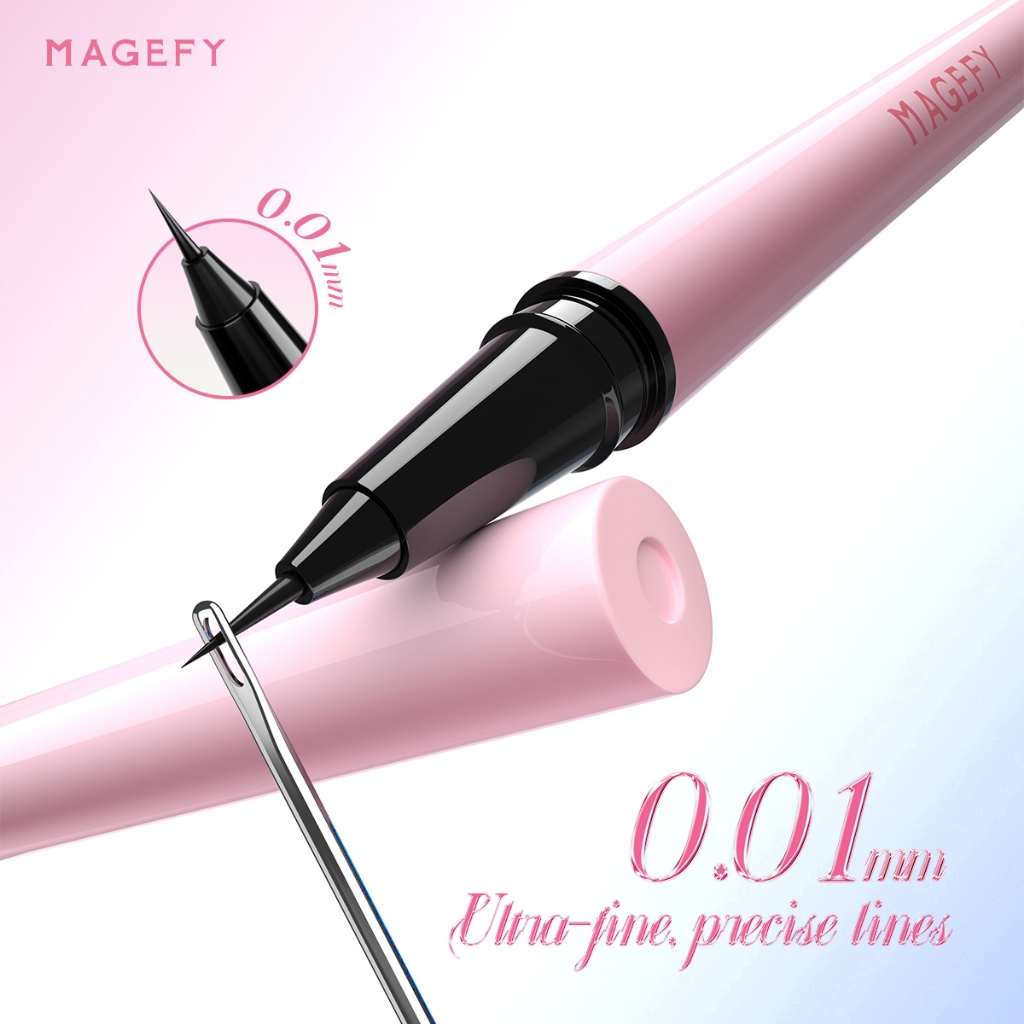 【Limited 】Bút kẻ mắt MAGEFY dạng lỏng lâu trôi nhanh khô chống nhòe và chống nước 0.01mm | BigBuy360 - bigbuy360.vn