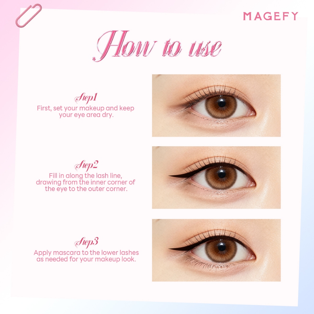 【Limited 】Bút kẻ mắt MAGEFY dạng lỏng lâu trôi nhanh khô chống nhòe và chống nước 0.01mm | BigBuy360 - bigbuy360.vn