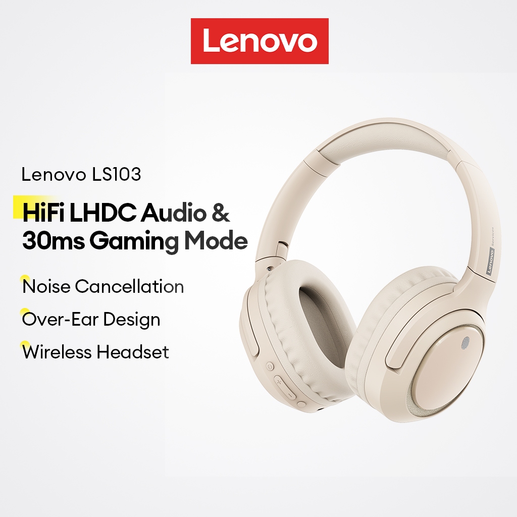 Tai nghe Bluetooth Lenovo LS103 và Tai nghe chơi game không dây có độ trễ và khử tiếng ồn siêu thấp 