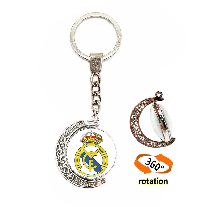 Móc khóa lưỡi liềm Logo đội Real Madrid FC
