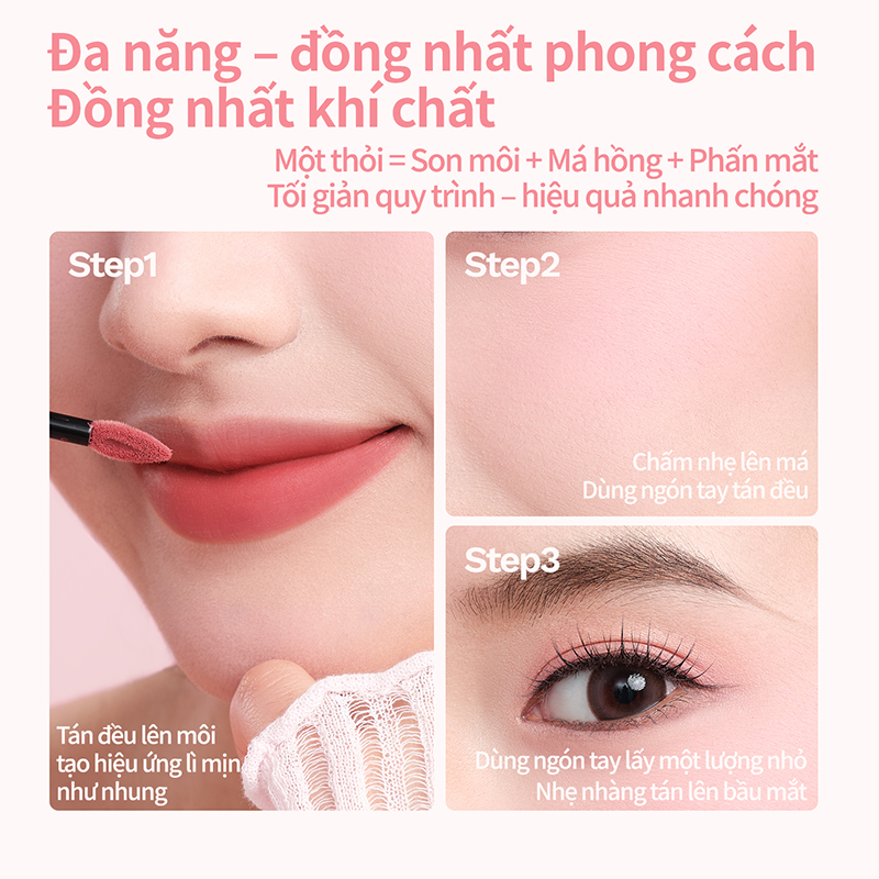 Mooekiss Matte Lip Cream 2g Cloud Feel Soft Velvet Lip Mud Lâu trôi Nhẹ | BigBuy360 - bigbuy360.vn