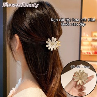  Kẹp Tóc Cao Cấp Hàn Quốc - Kẹp Tóc Hoa Cúc Nhỏ Cho Nữ - Phụ Kiện Tóc Thời Trang Búi Cao Đội Đầu Chống Trượt 