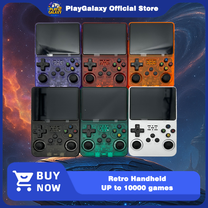 Máy chơi game cầm tay R36S, di động, màn hình 3,5 inch, hệ thống Linux, 64GB