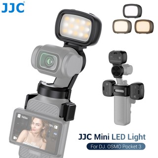 JJC Pocket 3 Photography LED Đèn lấp đầy ánh sáng cho DJI OSMO Pocket 3 Camera Sạc lại Bộ sạc Đèn video cho Vlog Selfie Phụ kiện chụp du lịch