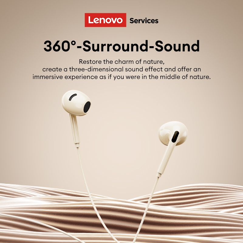 Tai nghe có dây Lenovo YF02 Chất lượng âm thanh độ nét cao Hiệu ứng giảm tiếng ồn thông minh Micro có độ nhạy cao Trò chơi thể thao điện tử Cuộc gọi HD không có độ trễ cảm biến | BigBuy360 - bigbuy360.vn