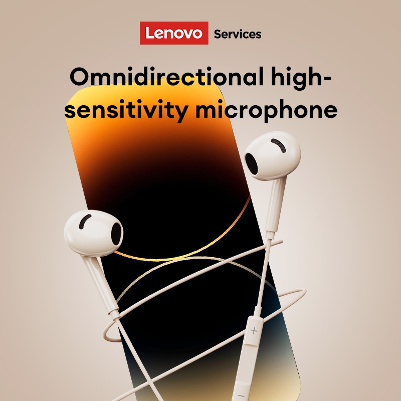 Tai nghe có dây Lenovo YF02 Chất lượng âm thanh độ nét cao Hiệu ứng giảm tiếng ồn thông minh Micro có độ nhạy cao Trò chơi thể thao điện tử Cuộc gọi HD không có độ trễ cảm biến | BigBuy360 - bigbuy360.vn