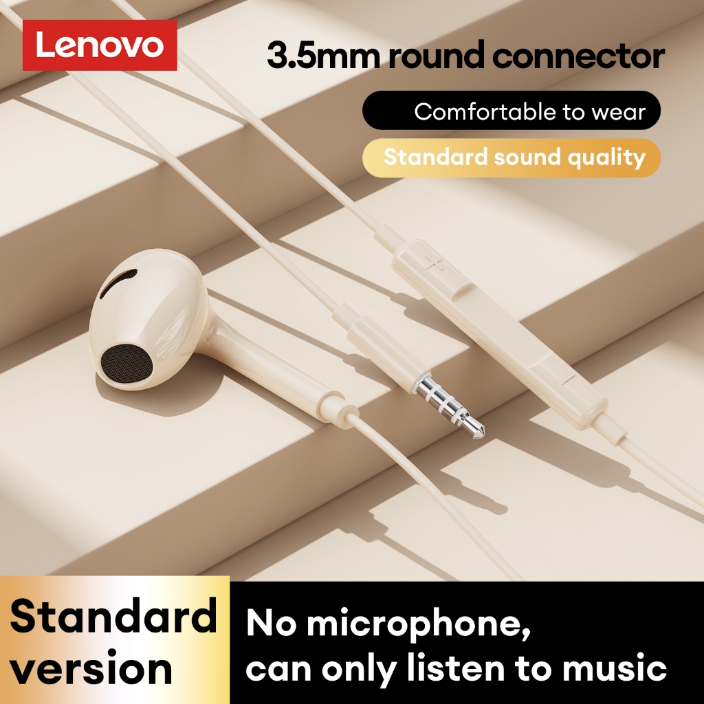 Tai nghe có dây Lenovo YF02 Chất lượng âm thanh độ nét cao Hiệu ứng giảm tiếng ồn thông minh Micro có độ nhạy cao Trò chơi thể thao điện tử Cuộc gọi HD không có độ trễ cảm biến | BigBuy360 - bigbuy360.vn