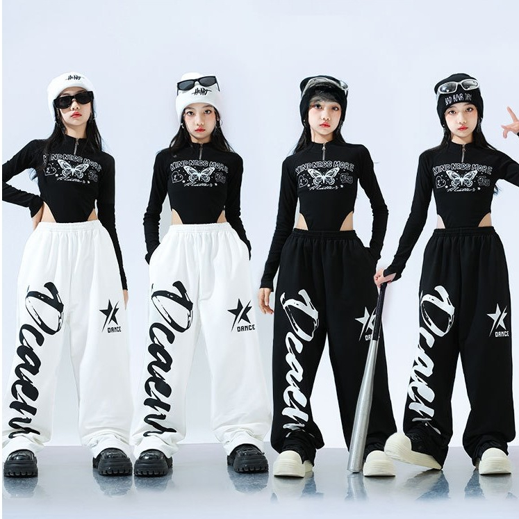 3-14Tuổi Đồ Nhảy Cho BÉ GÁI Quần Hiphop BÉ GÁI Đồ Nhảy Hiện Đại ÁO Hip Hop Cho BÉ GÁI Đồ Hip Hop Cho
