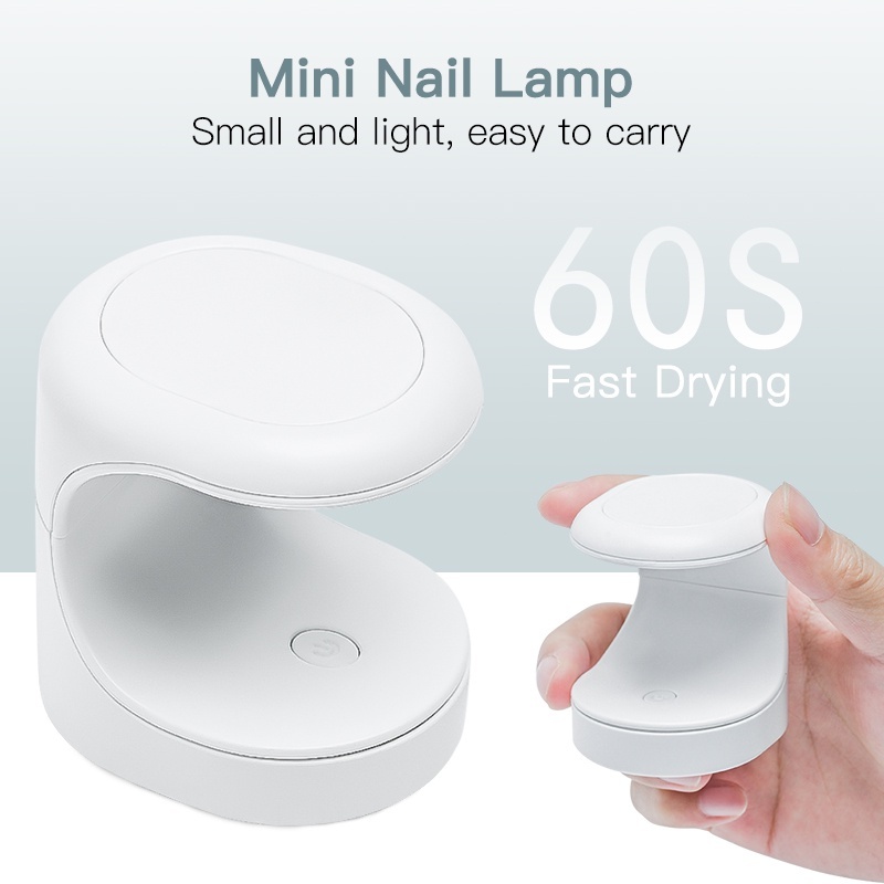 16W Mini nail Dryer LED Lamp Accessories Rechargeable UV-LED Nail Lamp Gel Curing Machine