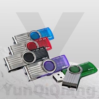Ổ đĩa flash USB 2.0 kim loại chống nước Kingston DT101 Pendrive đề cập đến ổ đĩa flash tốc độ cao 1GB 2GB 4GB 8GB 16GB 32GB 64GB 128GB được cắm và chạy