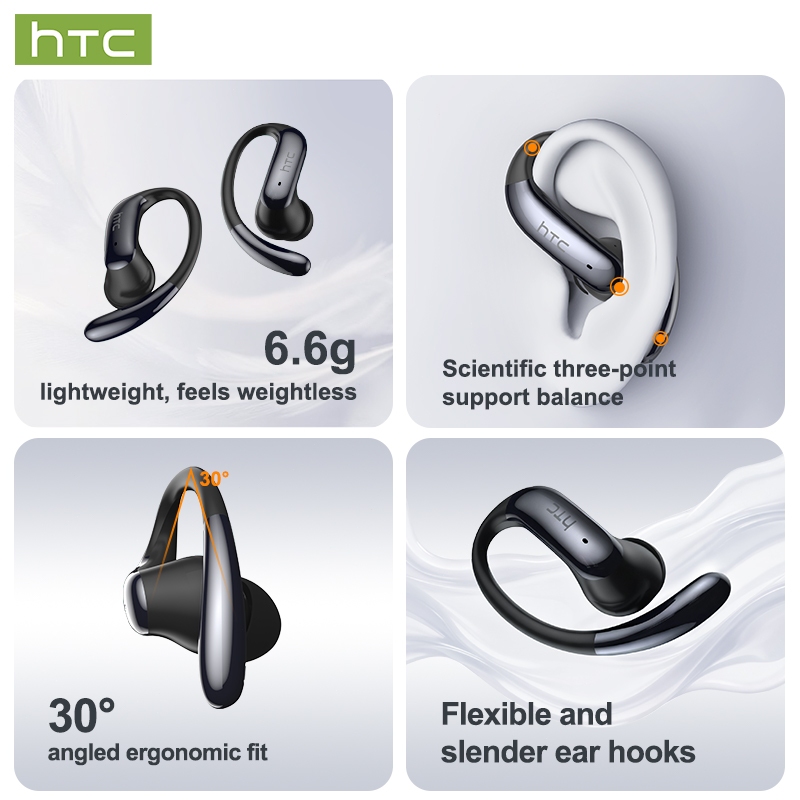 HTC NE63 AI   Tai nghe không dây dịch Bluetooth 6.0 thời gian thực thông minh có màn hình LED Tai nghe doanh nghiệp Tai nghe âm thanh nổi 3D có Mic Hifi Music IPX6 Tai nghe thể thao chống nước | BigBuy360 - bigbuy360.vn